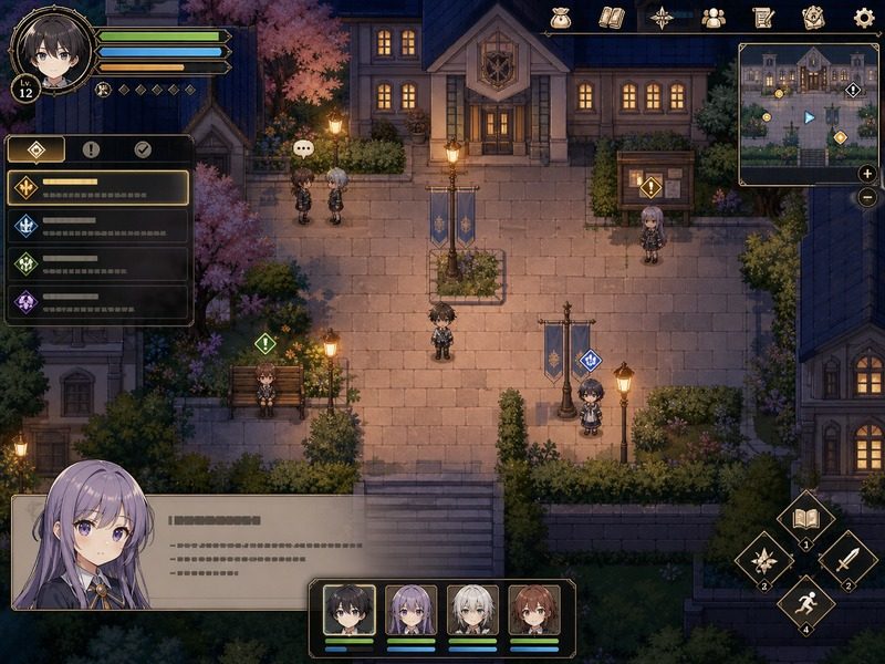 终末的自我主义Ver1 学院RPG 玩法截图 3